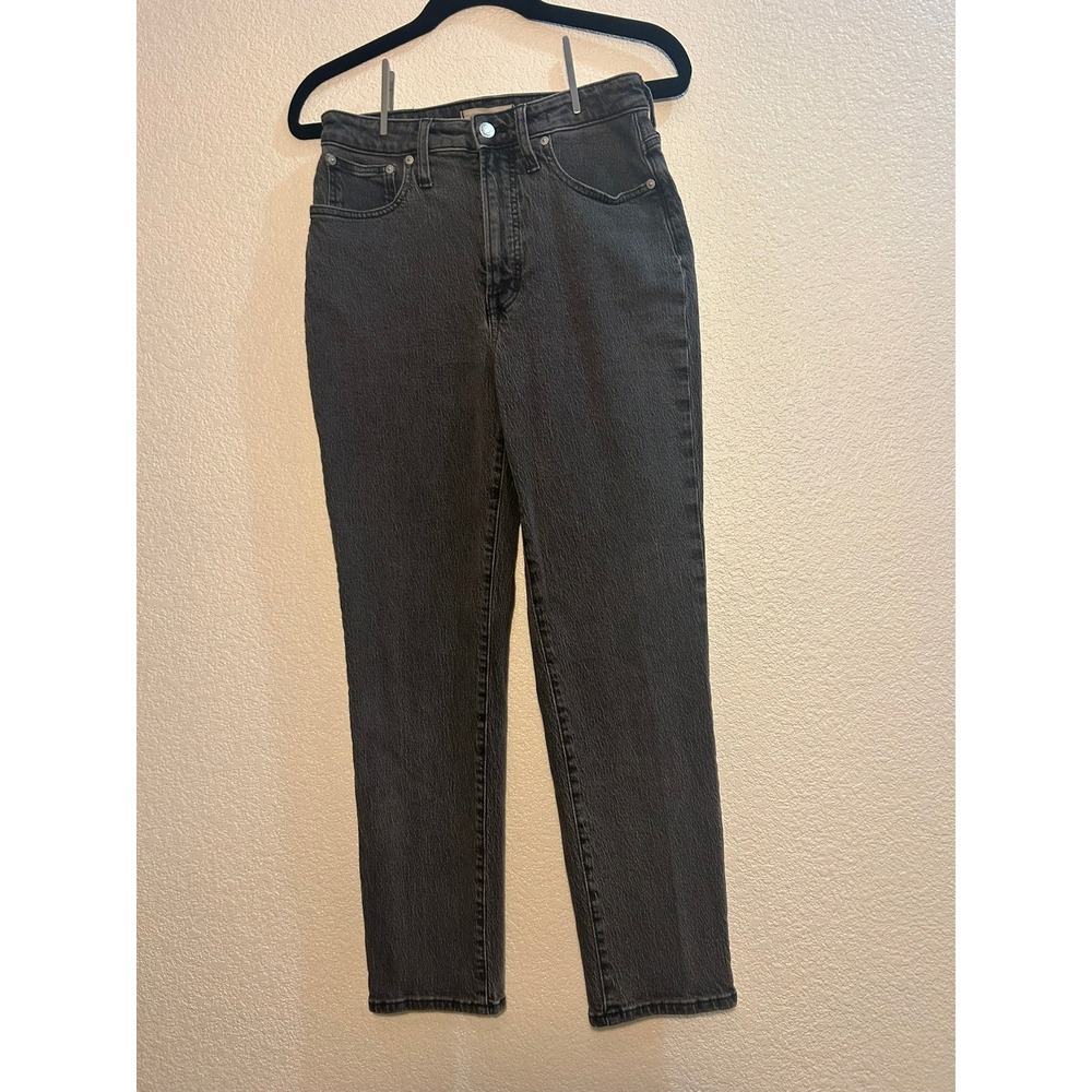 Madewell Curvy Perfect Vintage Jean Light Black Wash Denim 27